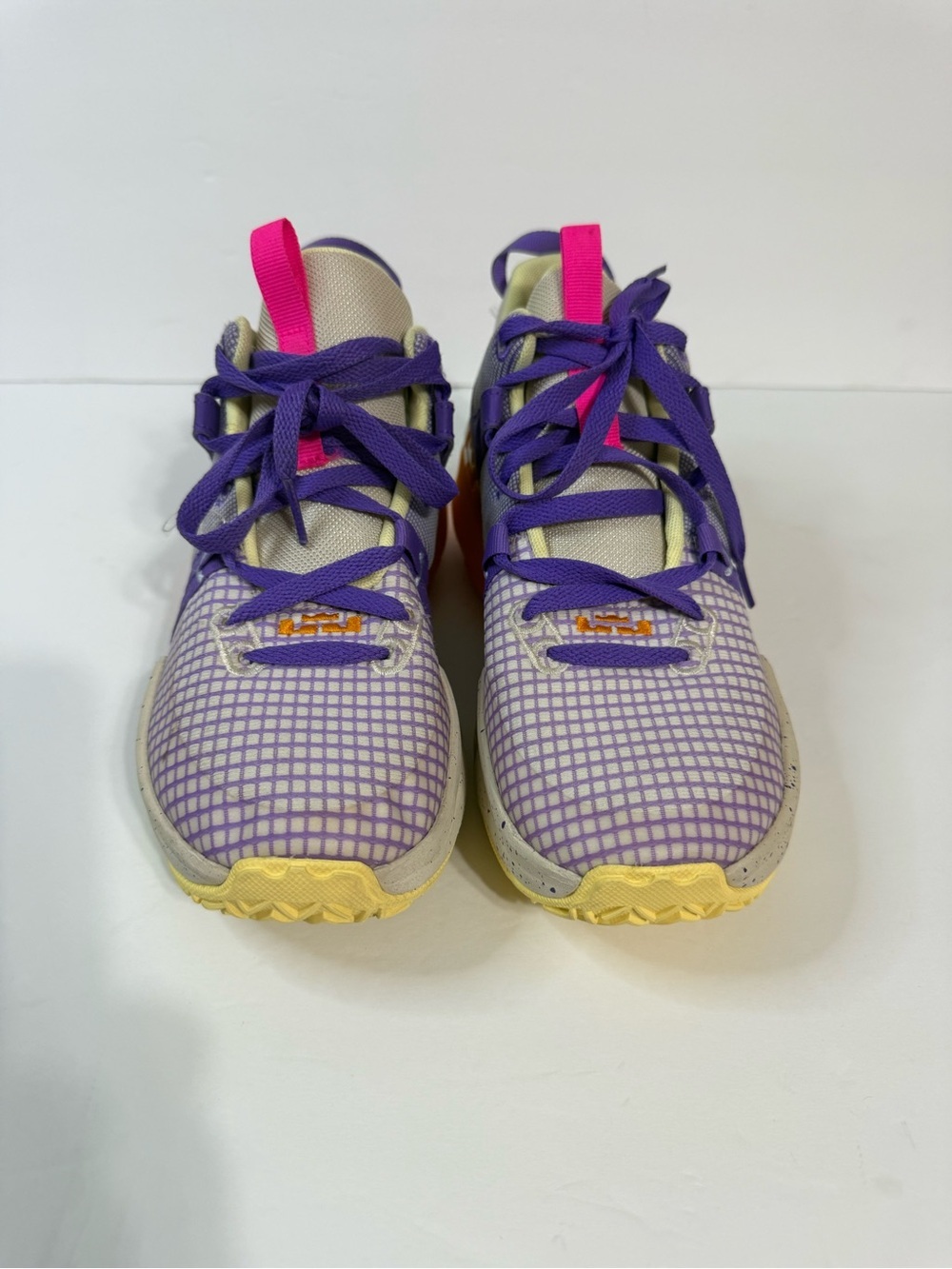 Nike Kids Purple, Orange & Hot Pink Athletic Sneakers - Picture 2 of 8